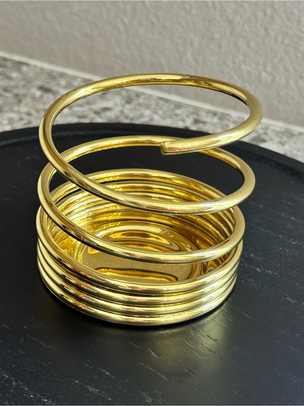 EUC! Party Lite Brass Spiral Candle Holder